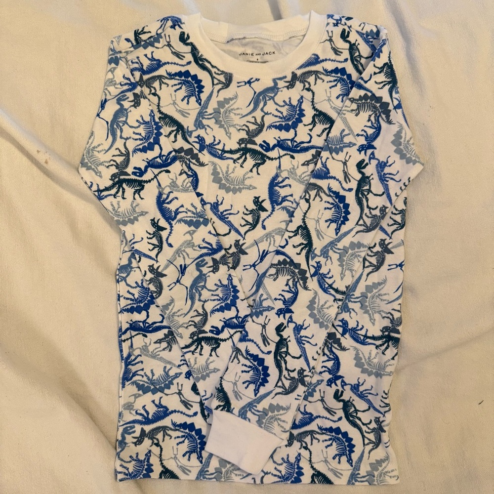 Janie and Jack Dino PJs SZ 8 New w/o tags